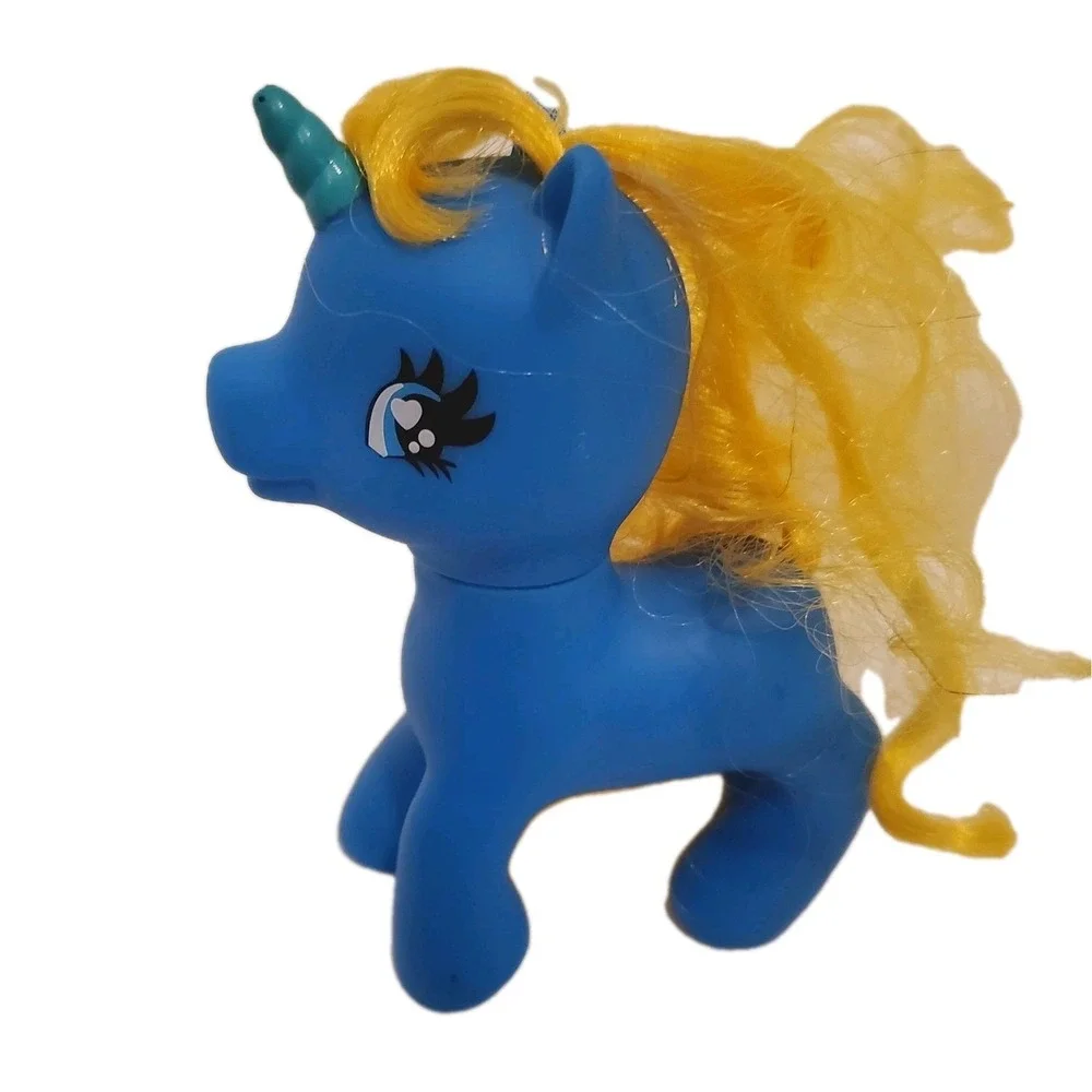 My Little Pony Gi-Go Wonder Pony Land‎ Blue W Blue Horn Yellow Hair Star
